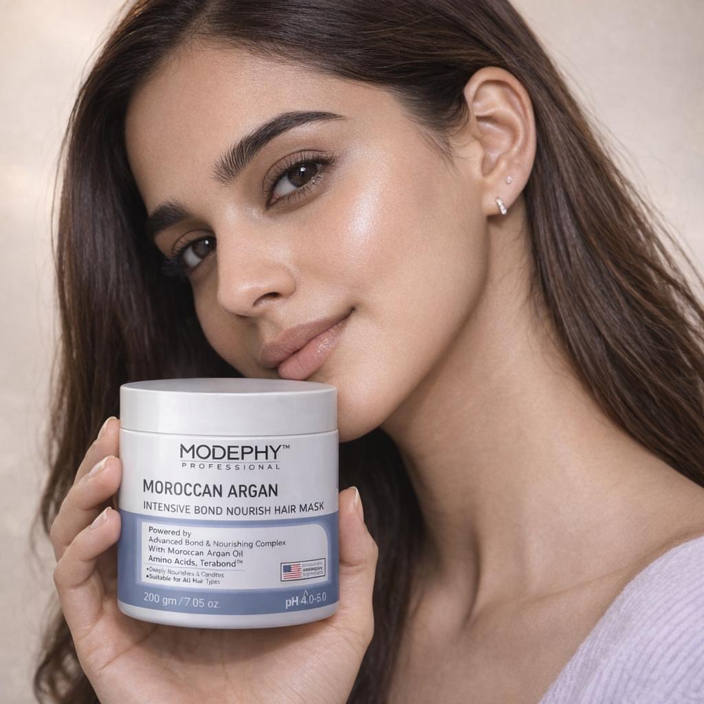 MODEPHY Moroccan Argan Intensive Bond Nourish Hair Mask - Nourishment Mask