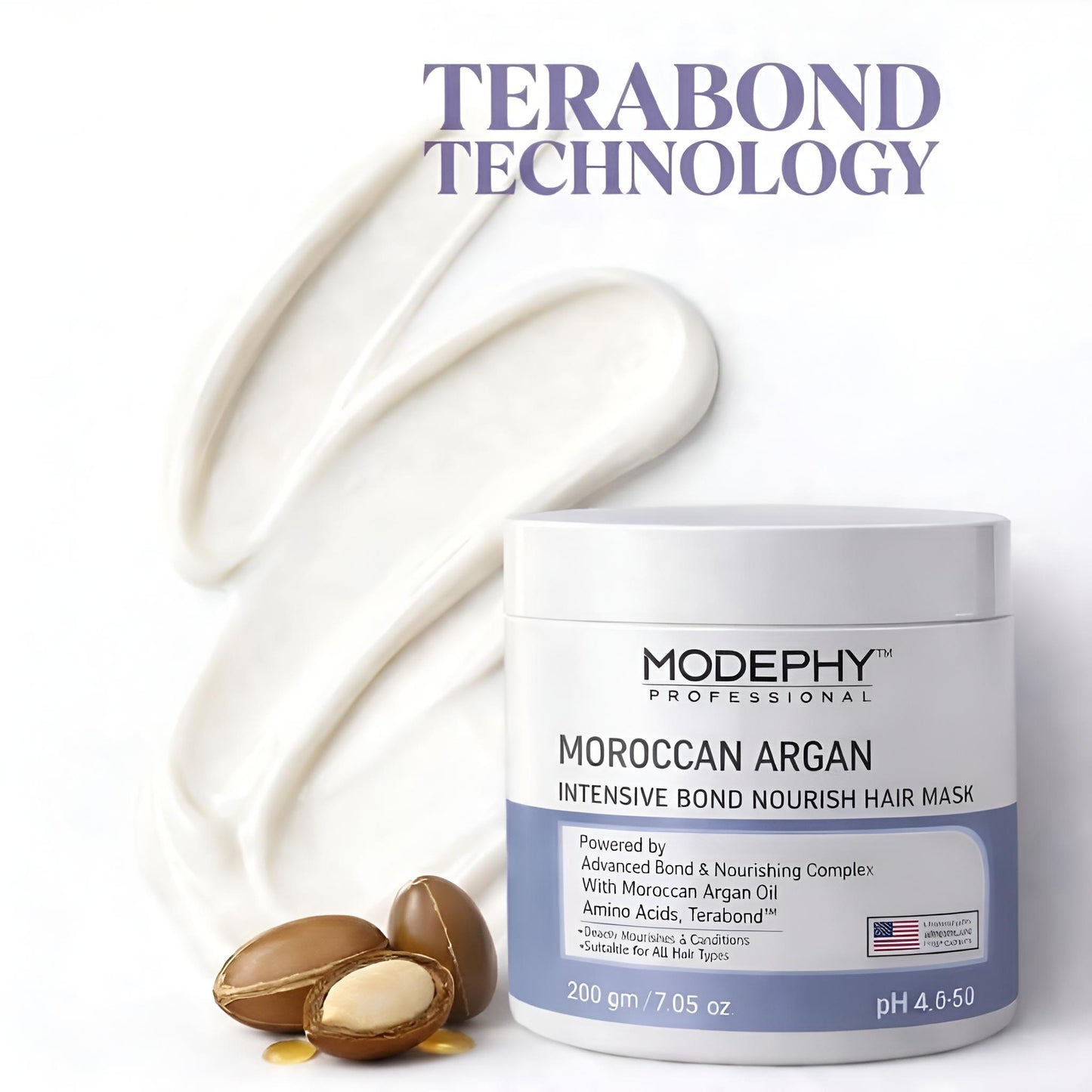 MODEPHY Moroccan Argan Intensive Bond Nourish Hair Mask - Nourishment Mask
