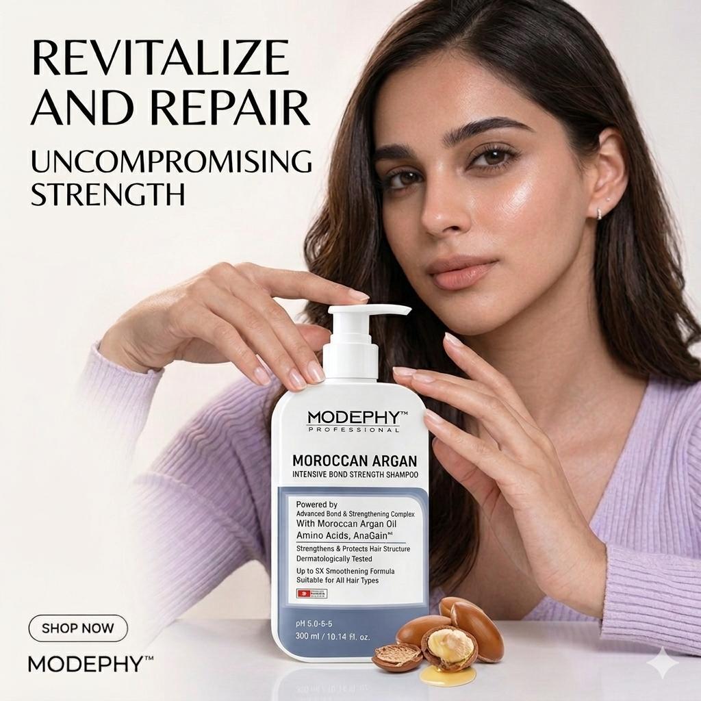 MODEPHY Moroccan Argan Intensive Bond Strength Shampoo - Damage Repair