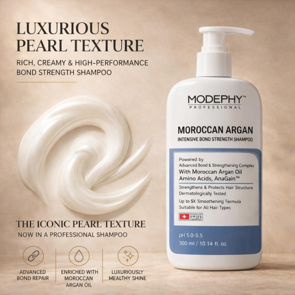 MODEPHY Moroccan Argan Intensive Bond Strength Shampoo - Damage Repair